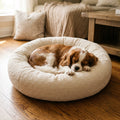 Cozy Donut Plush Dog Bed